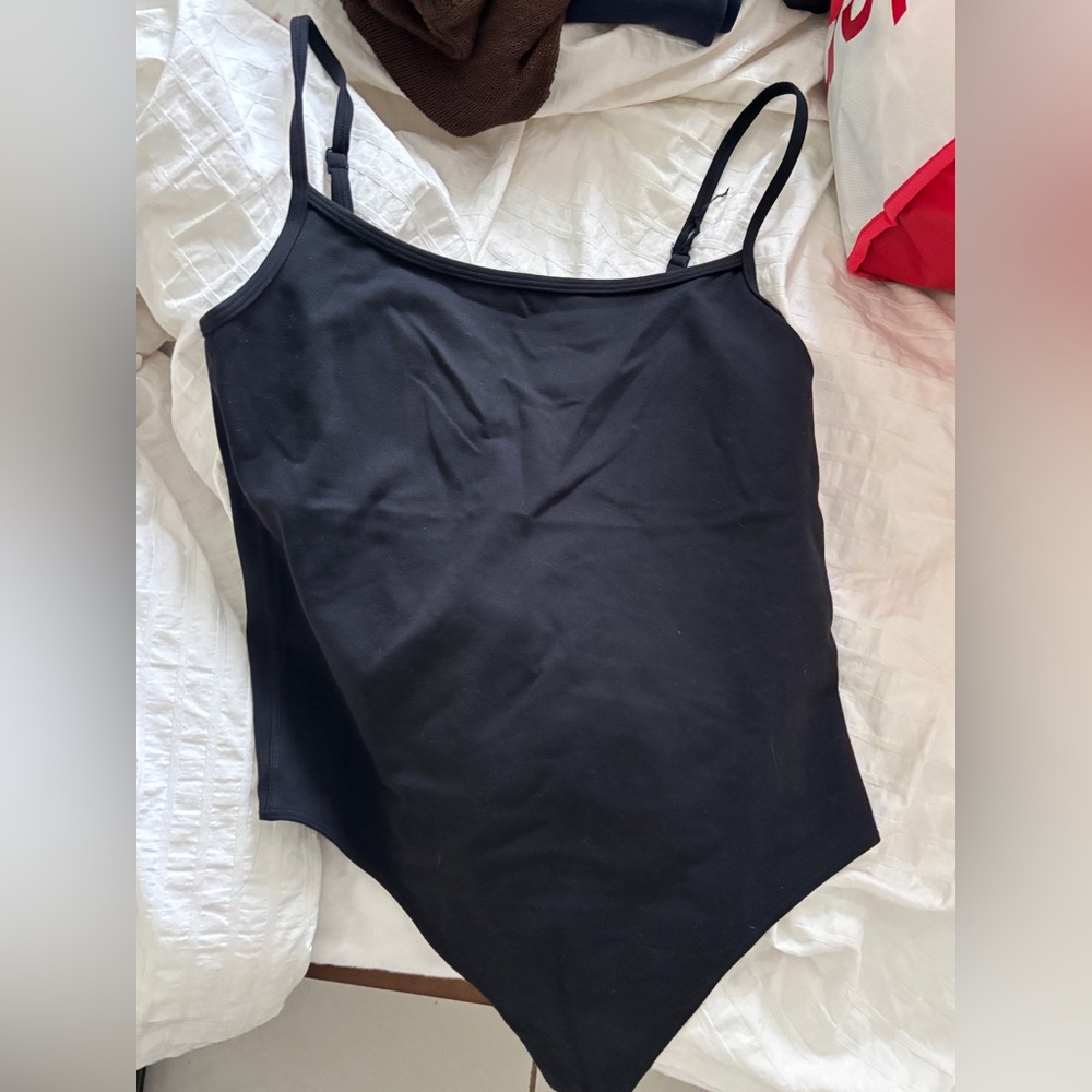 Aritzia thong cami bodysuit black